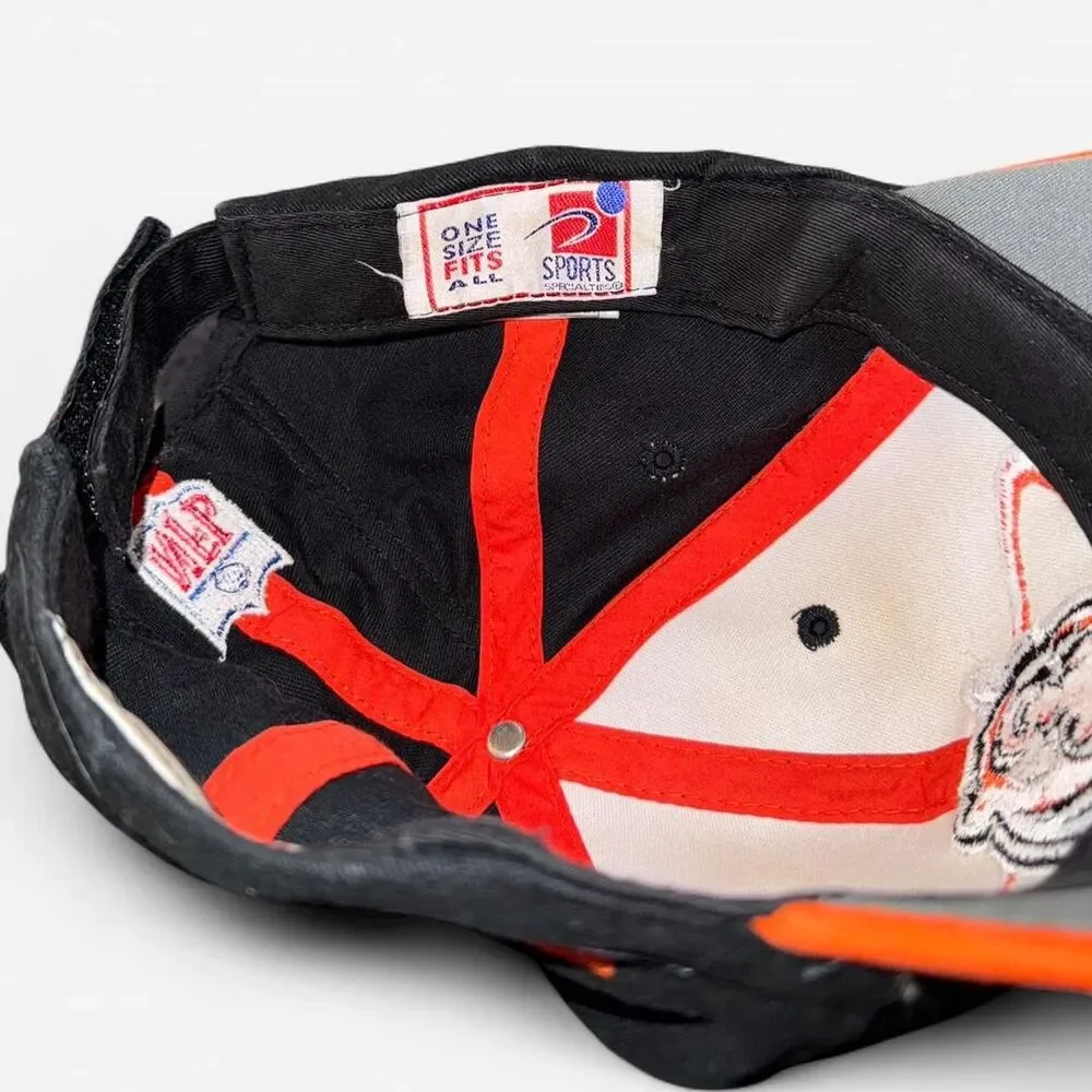 Vintage 90s NFL Cincinnati Bengals Adjustable Hat with Embroidered Tiger Logo